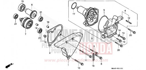 WASSERPUMPE (VT1100CV/CW/C2) VT1100C2T de 1996